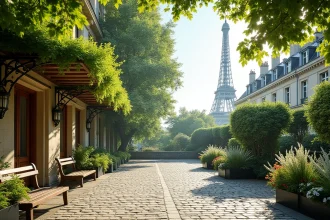 Vélos matinaux et viennoiseries dans un quartier historique de Paris