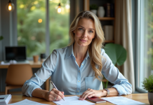 Remboursement consultation à l’étranger : démarches et conseils pratiques Femme d'âge moyen travaillant à son bureau à domicile