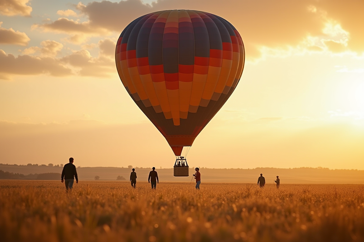 montgolfière  nuages